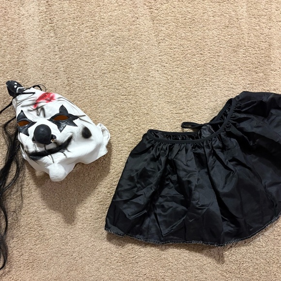 Men’s Horror Clown Costume, Halloween, black & white, One size fits most, adult - Picture 3 of 7